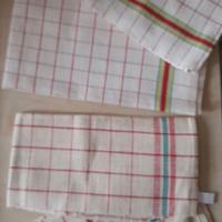 set di 4 strofinacci anni 50 in lino
