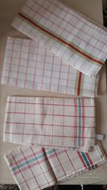 set di 4 strofinacci anni 50 in lino