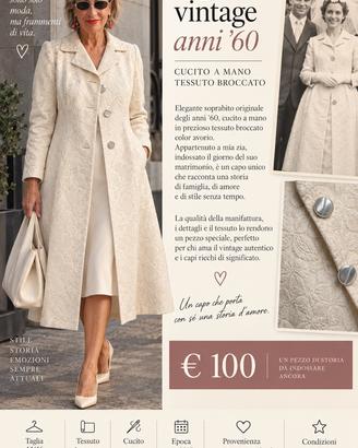 Soprabito vintage anni 60