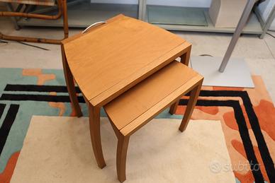 1990 2 sgabelli trasformabili tavolini design