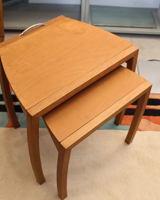 1990 2 sgabelli trasformabili tavolini design