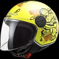 Casco ls2 of558 sphere lux skater h-v yellow giall