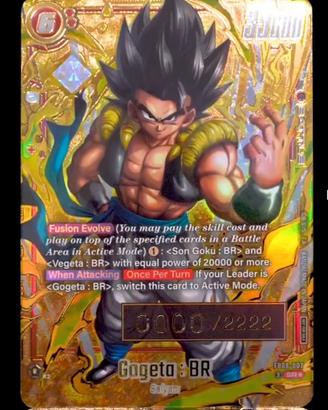 Sealed Dragon Ball Fusion World Gogeta FB09-007
