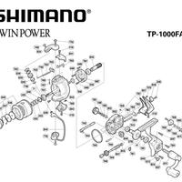 SHIMANO twinpower fa 1000 x ricambi