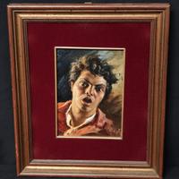 Gaetano Vitale – Dipinto olio compensato Ritratto