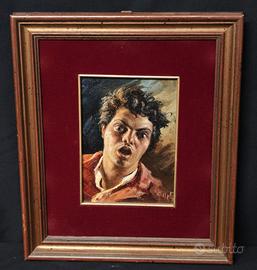 Gaetano Vitale – Dipinto olio compensato Ritratto