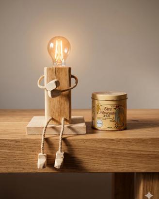 Lampada in legno Woody - Un pezzo di storia, artig