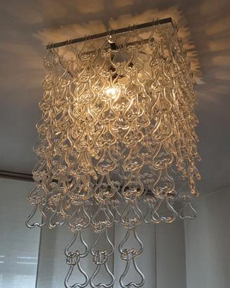 Lampadario a cascata anni 70 