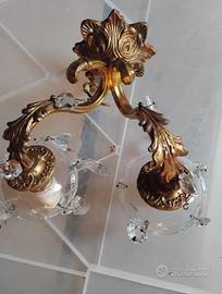 applique in ottone molto antica