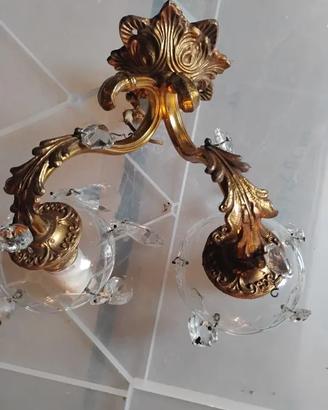 applique in ottone molto antica