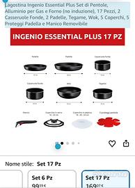 Set di Pentole, Alluminio per Gas e Forno