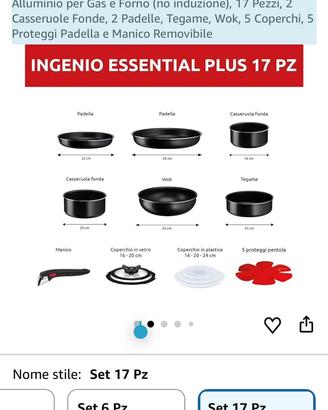 Set di Pentole, Alluminio per Gas e Forno