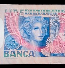 banconota lire 50000 giugno 1967 