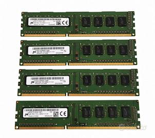 Moduli RAM DDR3 / DDR3L 1600MHz Micron PC Fisso