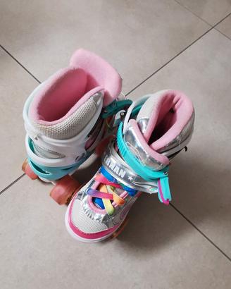 Pattini a 4 ruote per Bambine ... Regolabili 
