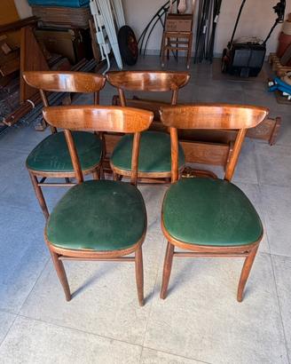 Set 4 Sedie Vintage anni 60/70