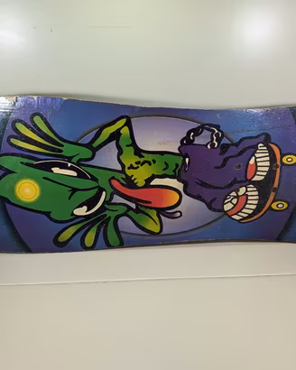 Skateboard Vintage Anni 80 RANA Grafica Pop Art