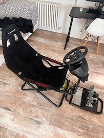 Sedile volante e pedaliere gaming xbox/pc