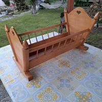 culla in legno vintage, per bambole 