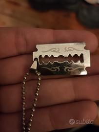 collana lametta con segni tribali