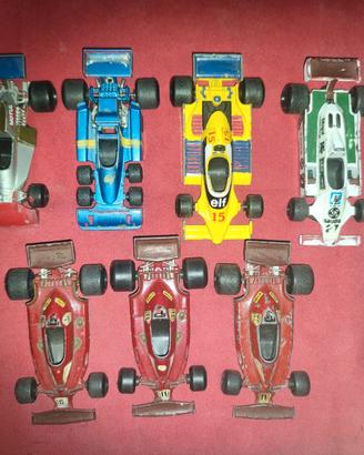 lotto di 7 modellini F1 polistil anni 70 SCALA 1:5