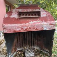 Camino da incasso con piano in marmo