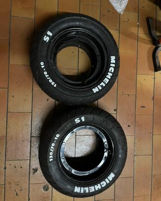 Doppi cerchi ape 50