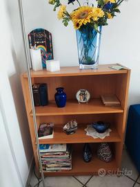 Libreria bassa in legno 30x80x100 cm