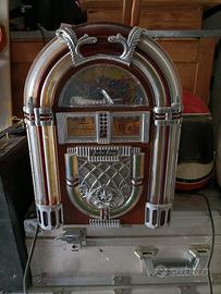 Mini jukebox vintage retrò funzionante con luci