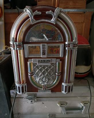 Mini jukebox vintage retrò funzionante con luci