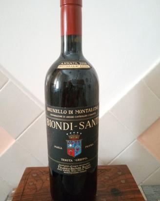 Vino brunello di Montalcino docg biondi santi