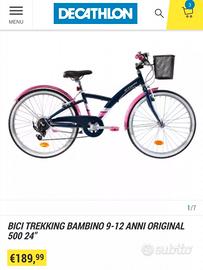 bicicletta bambina Decathlon 24" 9-12 anni 