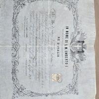 Diploma Storico 1898 - Regia Università Napoli 