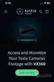 Natix vx360 per tesla