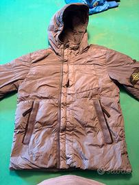 Piumino Stone Island Junior taglia 10 anni grigio