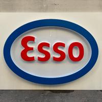 Insegna Pubblicitaria Esso Vintage Originale XXL