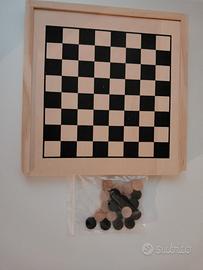gioco in legno dama e tria 