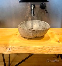 Lavabo in pietra resina