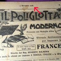 IL POLIGLOTTA MODERNO FRANCESE anno 1906  numerI