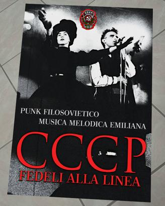 CCCP fedeli alla linea poster