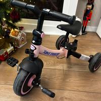 Triciclo/bici multifunzione per bambina