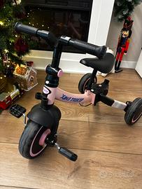 Triciclo/bici multifunzione per bambina