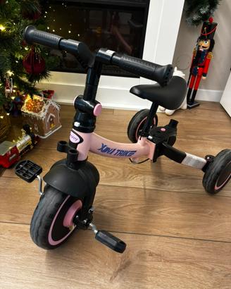 Triciclo/bici multifunzione per bambina