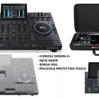 Console DJ DENON 4+ Deck Saver + BORSA + PELLICOLA