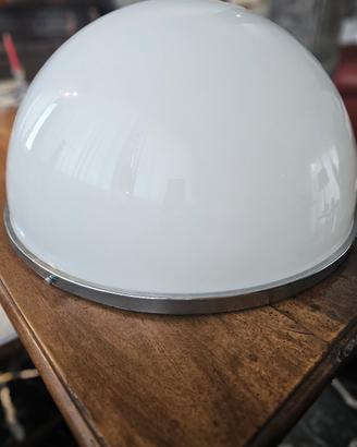 Grande PLAFONIERA Vintage 62cm Metallo  e Acrilico
