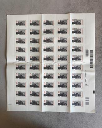 foglio 50 francobolli 1.35 