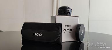 Canon EF-S 24mm f/2.8 STM (pancake) + kit filtri