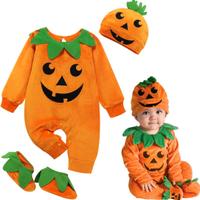 Vestito zucca neonato 0-4 mesi