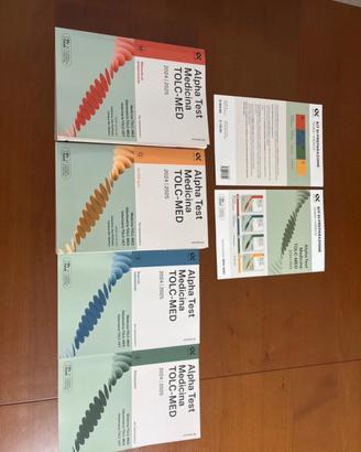 kit 4 libri Alpha test Medicina tolc-med 2024/2025