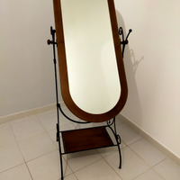 Specchio basculante Legno/Ferro battuto